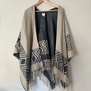 Free People Blue Textured Knit